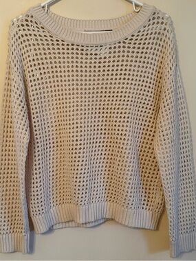 NWT RDI Nordstrom Exclusive Open Knit Crochet Sweater Size Medium